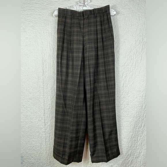 🔥Young Kings By Steve Harvey (2pcs) Plaid Brown Blue Blazer & Pants Suit - Picture 8 of 16